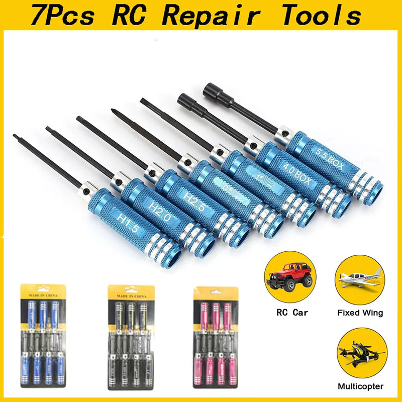 7-delige 1.5 2.0 2.5mm RC Hex  - Fpv Drone Tool Kit recensie en prijs